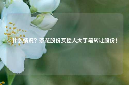 什么情况？茶花股份实控人大手笔转让股份！