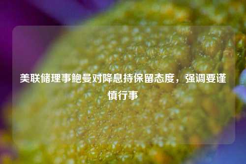 美联储理事鲍曼对降息持保留态度，强调要谨慎行事