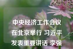 中央经济工作会议在北京举行 习近平发表重要讲话 李强作总结讲话 赵乐际王沪宁蔡奇丁薛祥李希出席会议