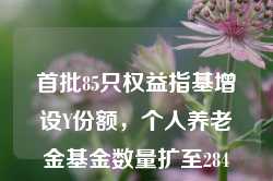 首批85只权益指基增设Y份额，个人养老金基金数量扩至284只