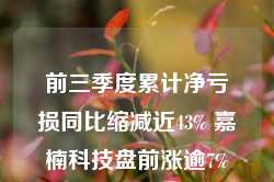 前三季度累计净亏损同比缩减近43% 嘉楠科技盘前涨逾7%