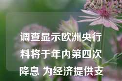 调查显示欧洲央行料将于年内第四次降息 为经济提供支撑