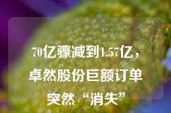 70亿骤减到1.57亿，卓然股份巨额订单突然“消失”