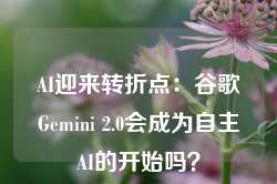 AI迎来转折点：谷歌Gemini 2.0会成为自主AI的开始吗？