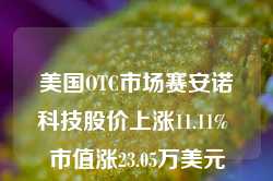 美国OTC市场赛安诺科技股价上涨11.11% 市值涨23.05万美元